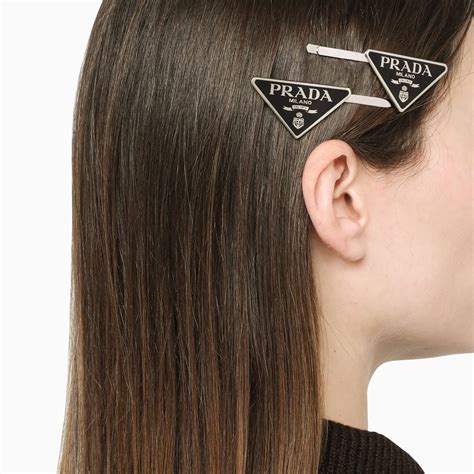 prada hair clips|prada hair scrunchie.